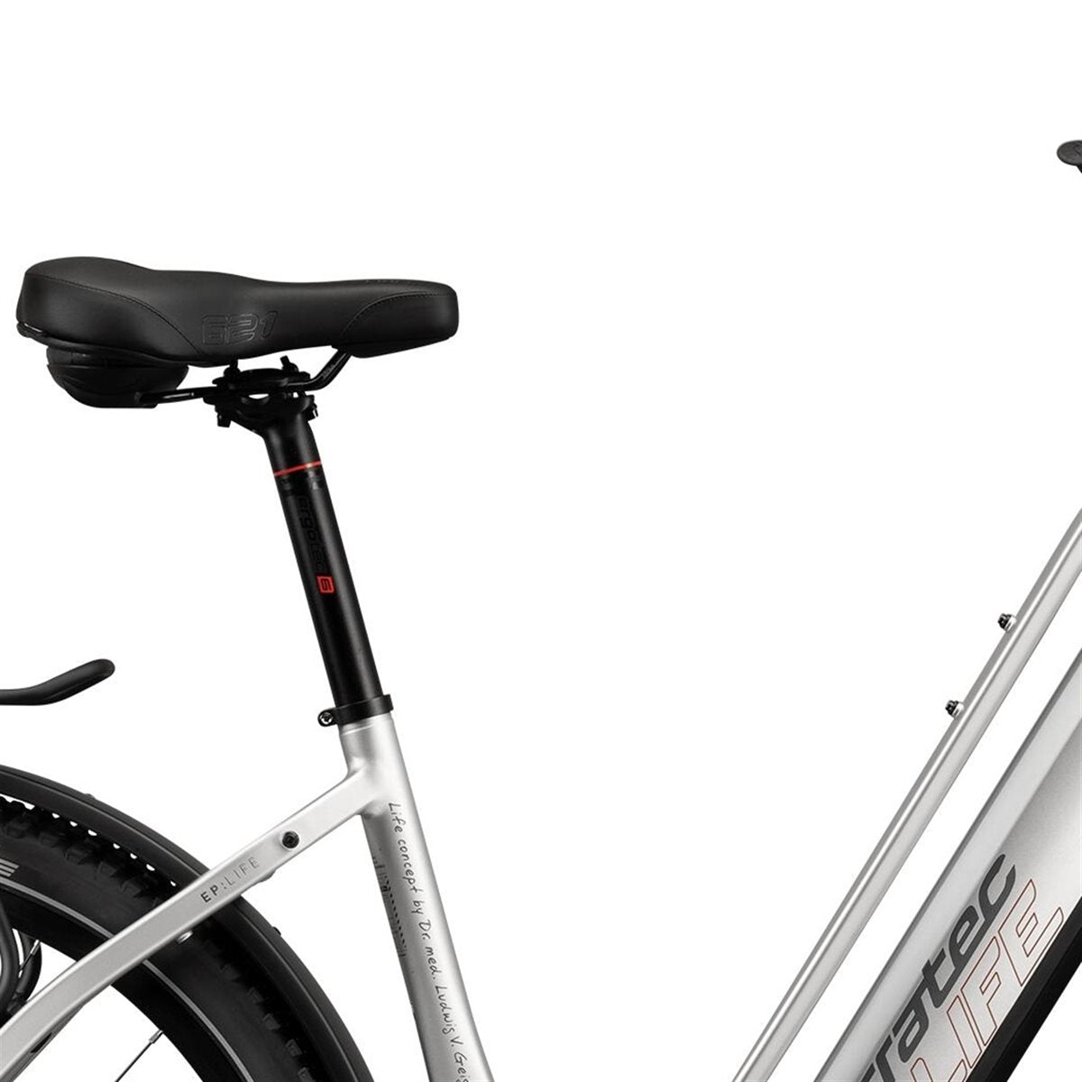 Elcykel Corratec Life CX8 12S Dark Grey/Silver/Red