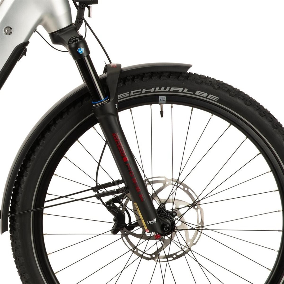 Elcykel Corratec Life CX8 Belt Silver/Dark Grey/Red