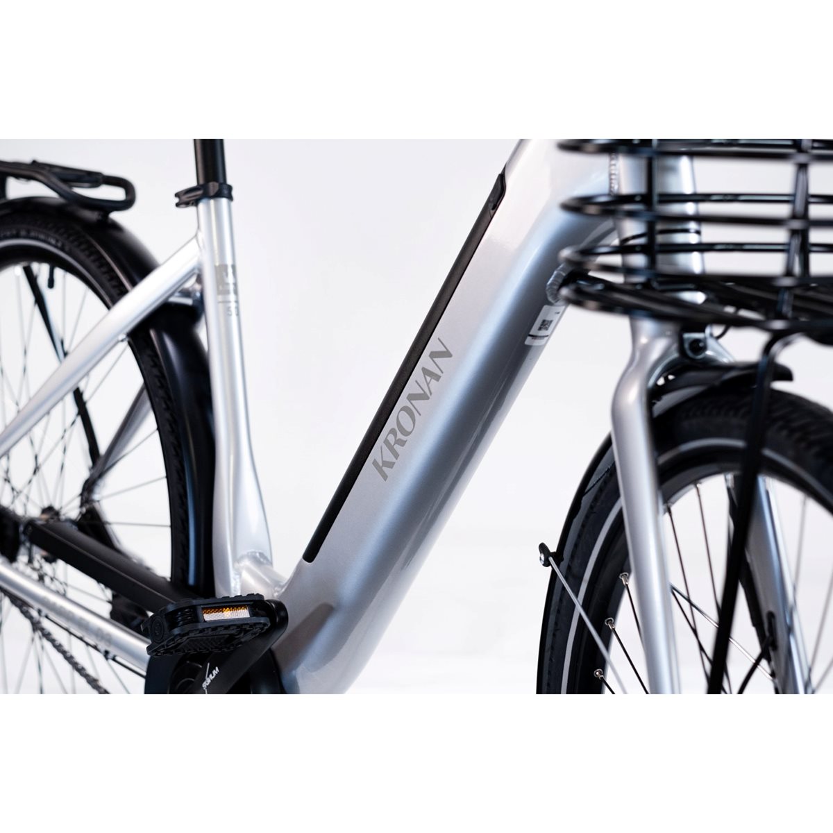 Elcykel Dam Kronan Rapp 3 Silver Gloss