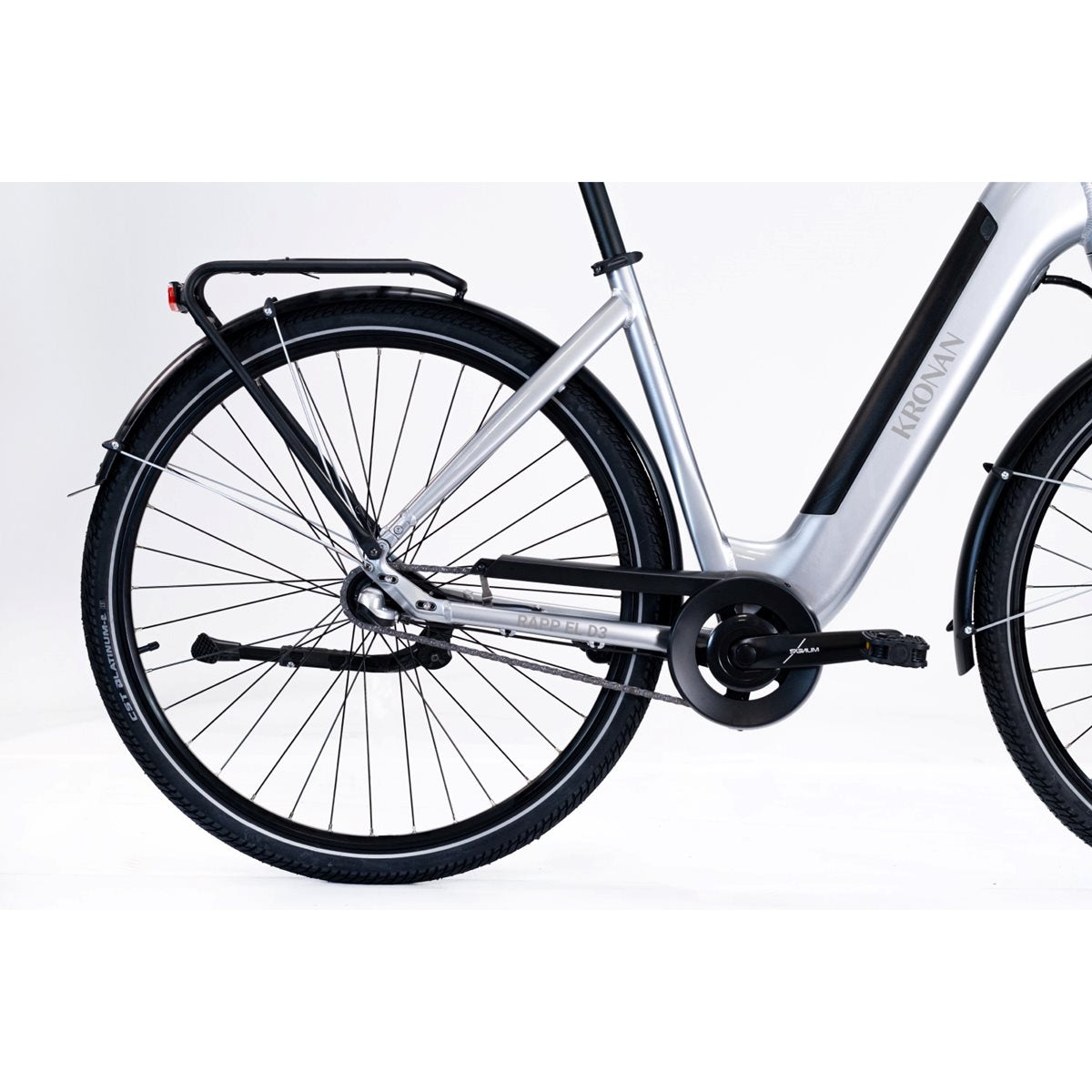 Elcykel Dam Kronan Rapp 3 Silver Gloss