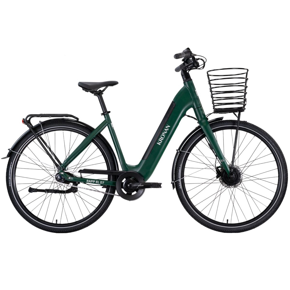 Elcykel Dam Kronan Rapp 7 Green Matt