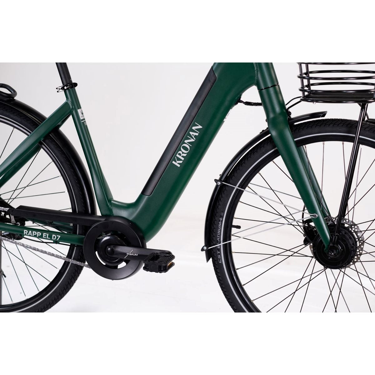 Elcykel Dam Kronan Rapp 7 Green Matt