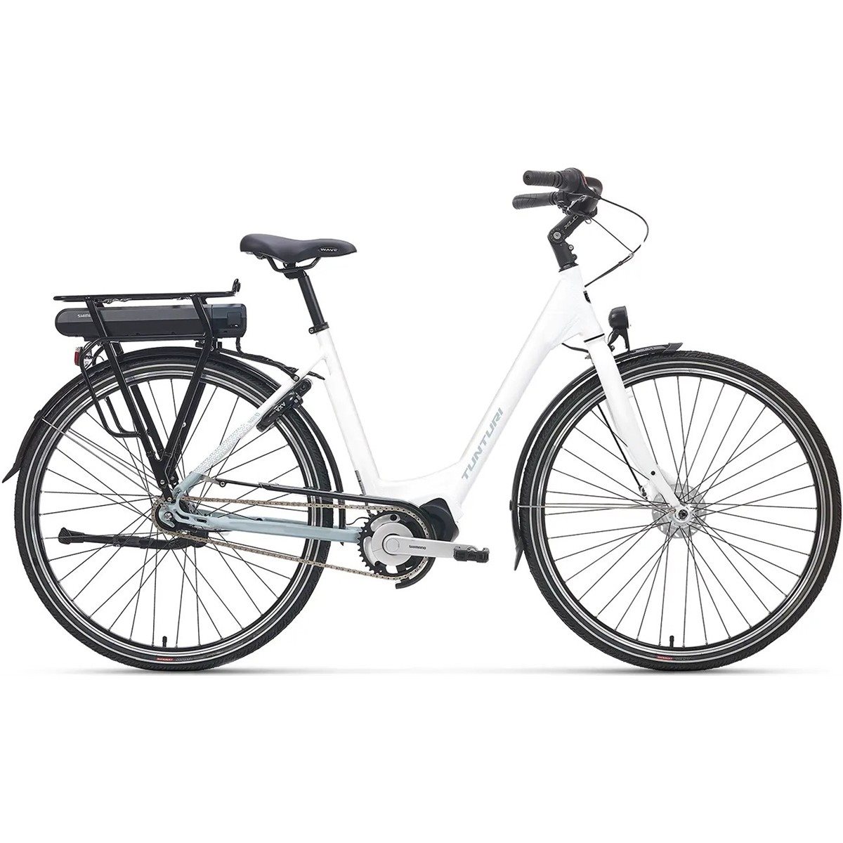 Elcykel Dam Tunturi Inari E7 White/Light Blue