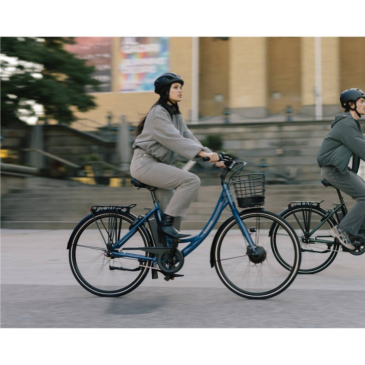 Elcykel Ecoride Ambassador 3 Hub Fotbroms Blue