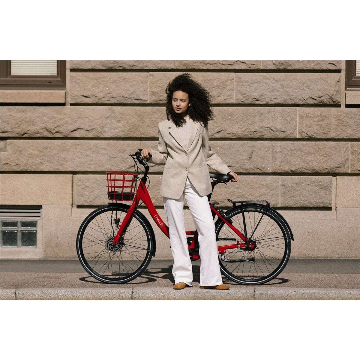 Elcykel Ecoride Ambassador 3 Hub Fotbroms Red