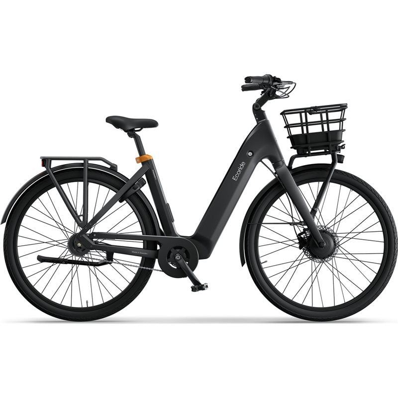 Elcykel Ecoride Ambassador 4 Hub Fotbroms Svart