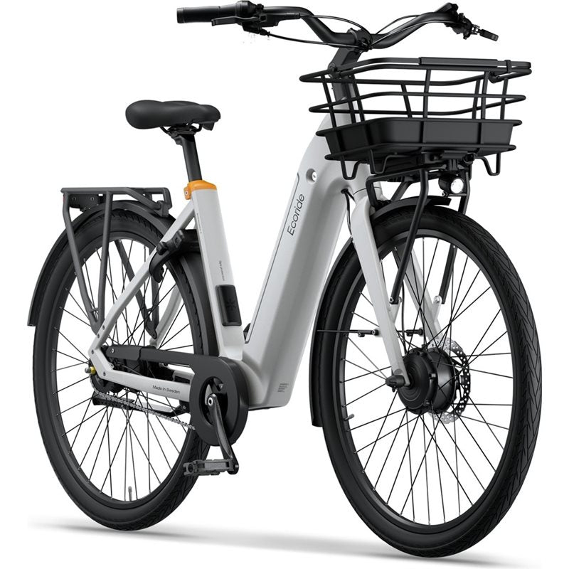 Elcykel Ecoride Ambassador 4 Hub Fotbroms Vit