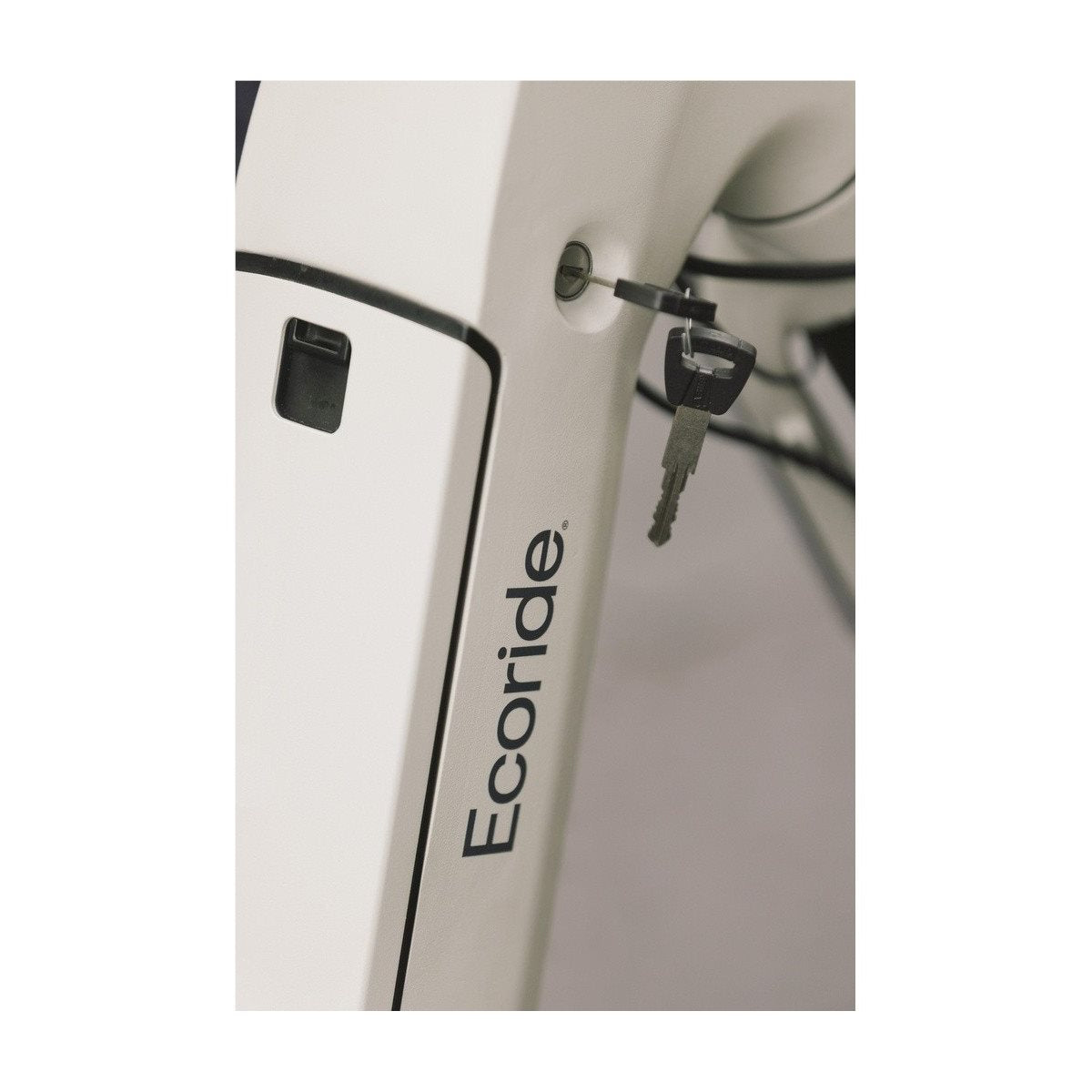 Elcykel Ecoride Ambassador 4 Mid Belt Fotbroms Vit