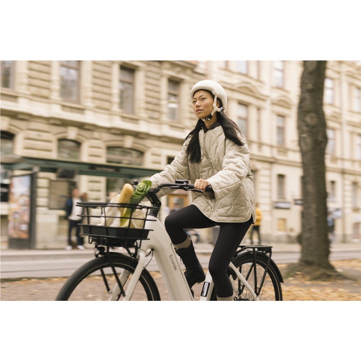 Elcykel Ecoride Ambassador 4 Mid Belt Fotbroms Vit