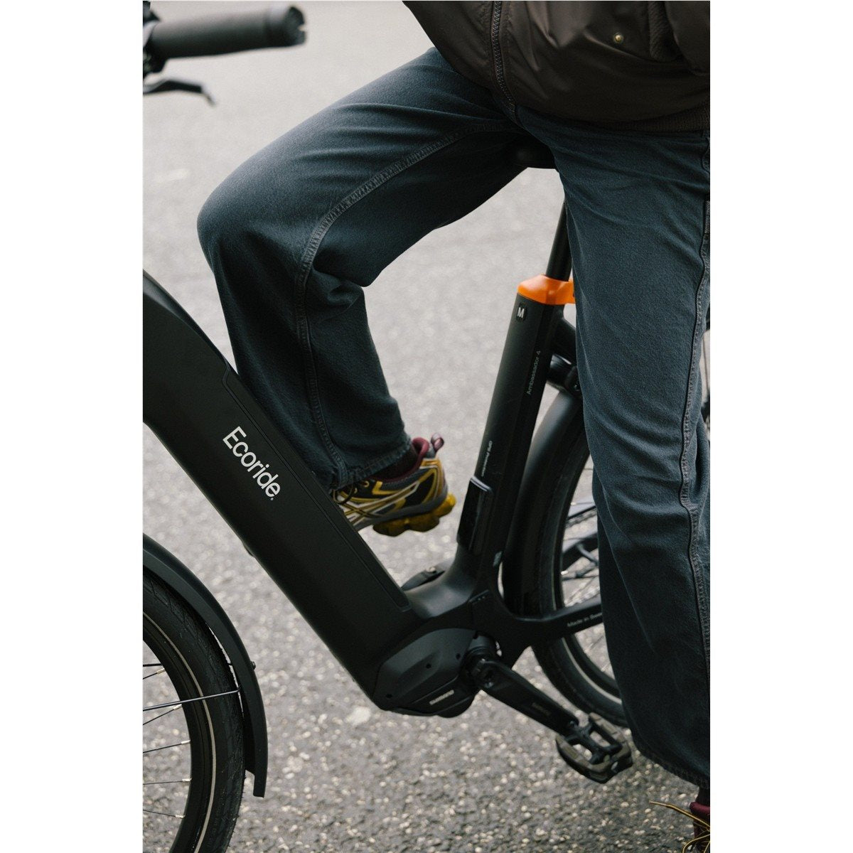 Elcykel Ecoride Ambassador 4 Mid Fotbroms Svart
