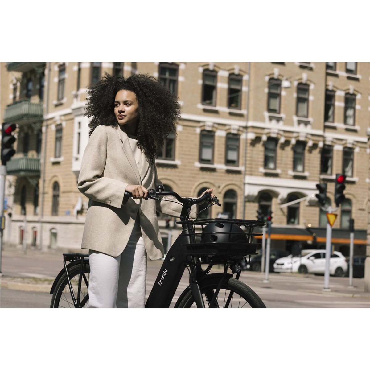 Elcykel Ecoride Ambassador 4 Mid Fotbroms Vit