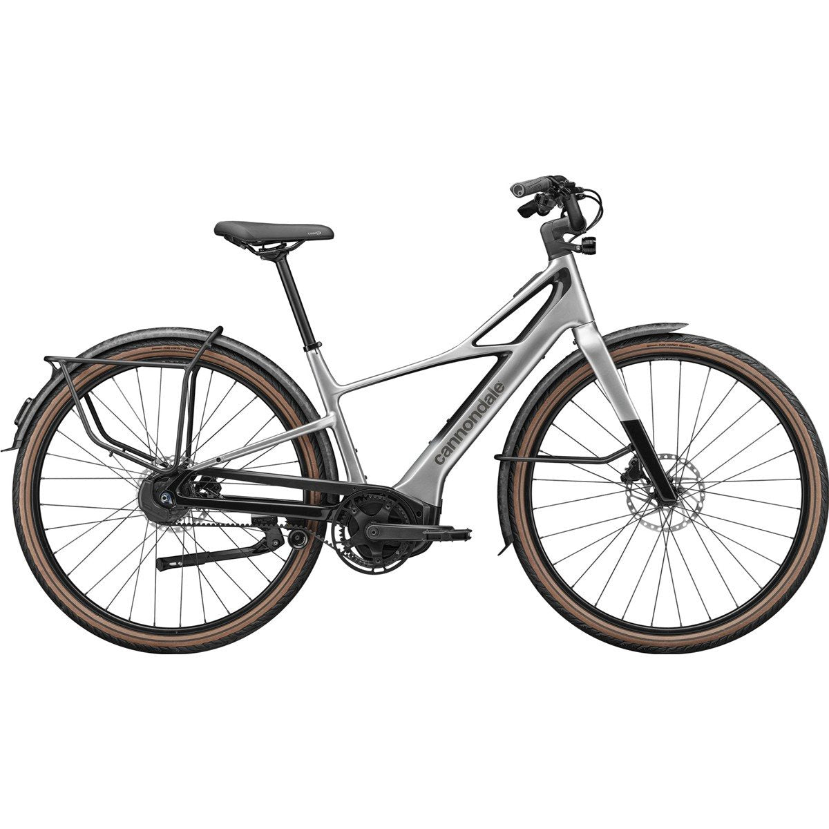 Elcykel Hybrid Cannondale FlyingV 1 Silver