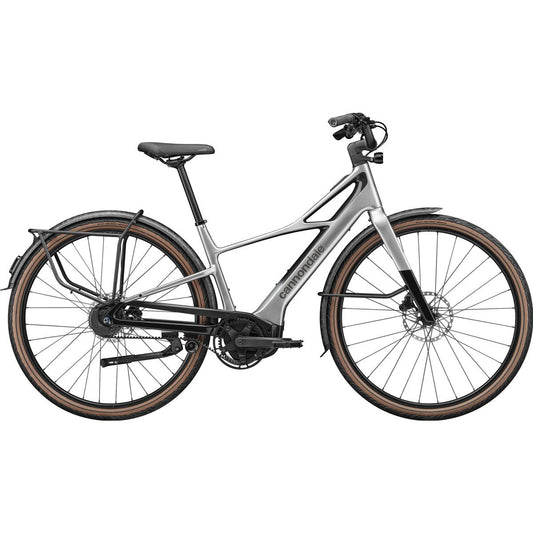 Elcykel Hybrid Cannondale FlyingV 1 Silver