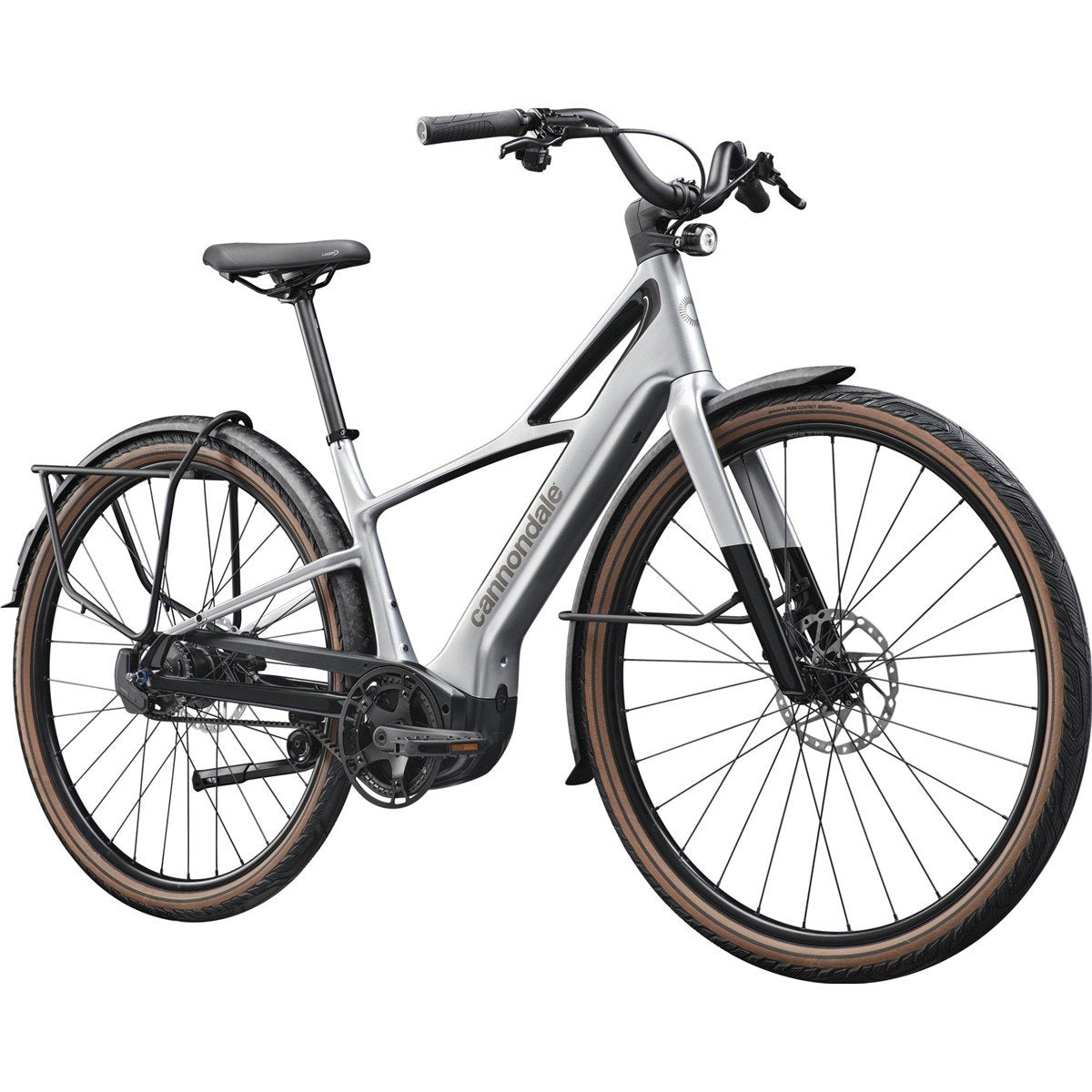 Elcykel Hybrid Cannondale FlyingV 1 Silver