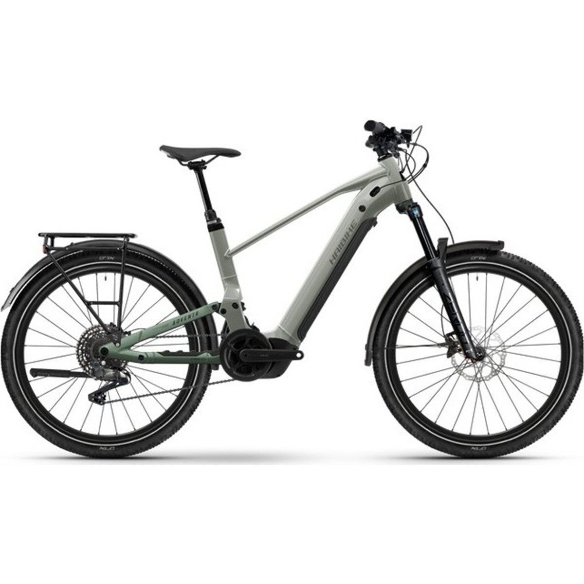 Elcykel Hybrid Haibike ADVENTR 4 High Grey/Bamboo Green