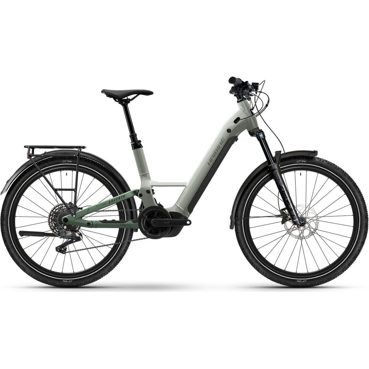 Elcykel Hybrid Haibike ADVENTR 4 Low Grey/Bamboo Green
