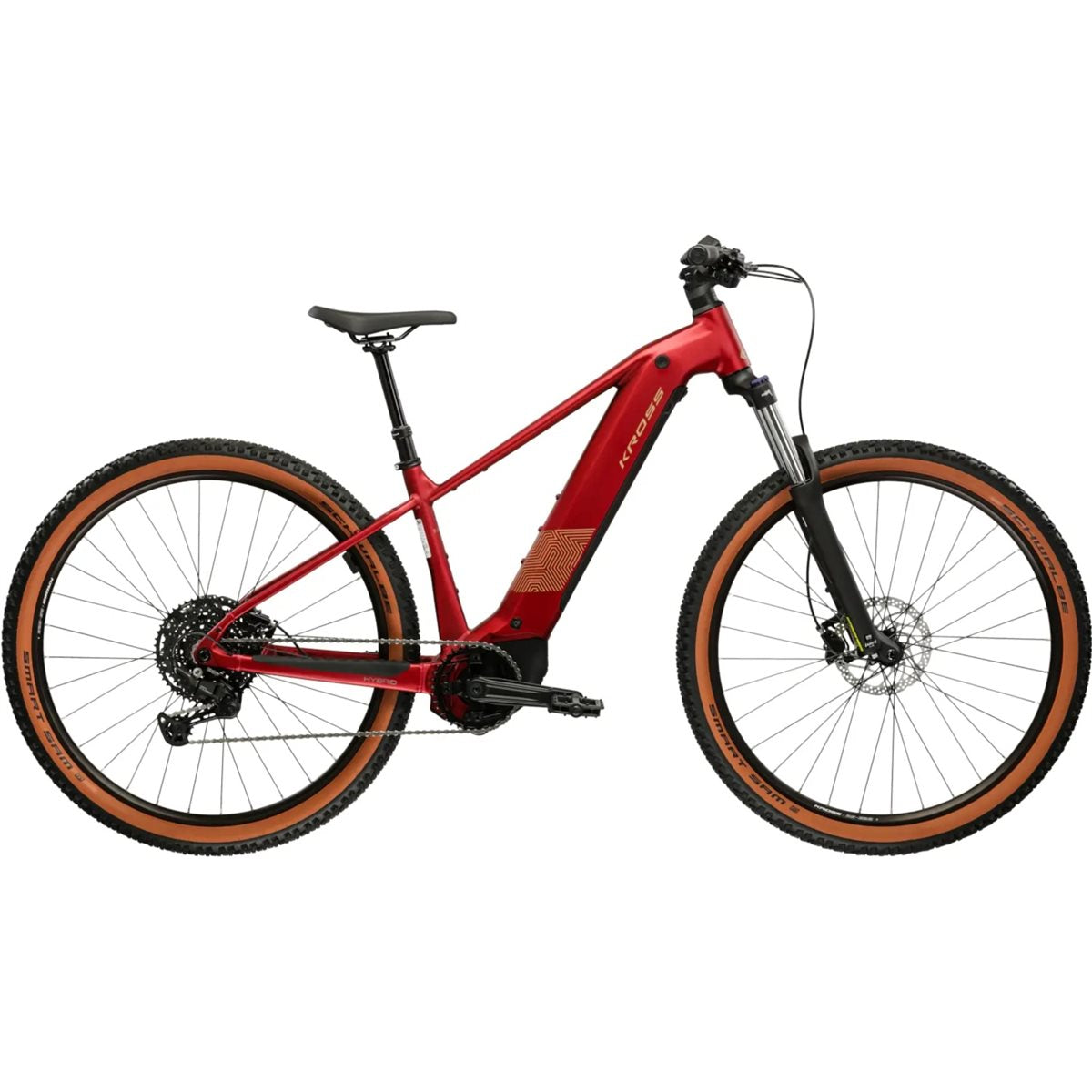 Elcykel Hybrid Kross Influx 3.0 M 800 Ruby/Yellow