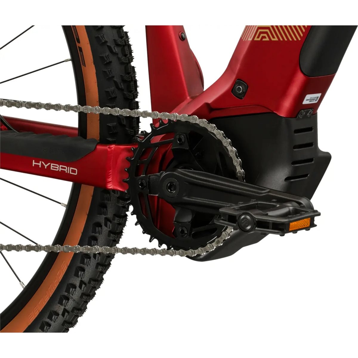 Elcykel Hybrid Kross Influx 3.0 M 800 Ruby/Yellow
