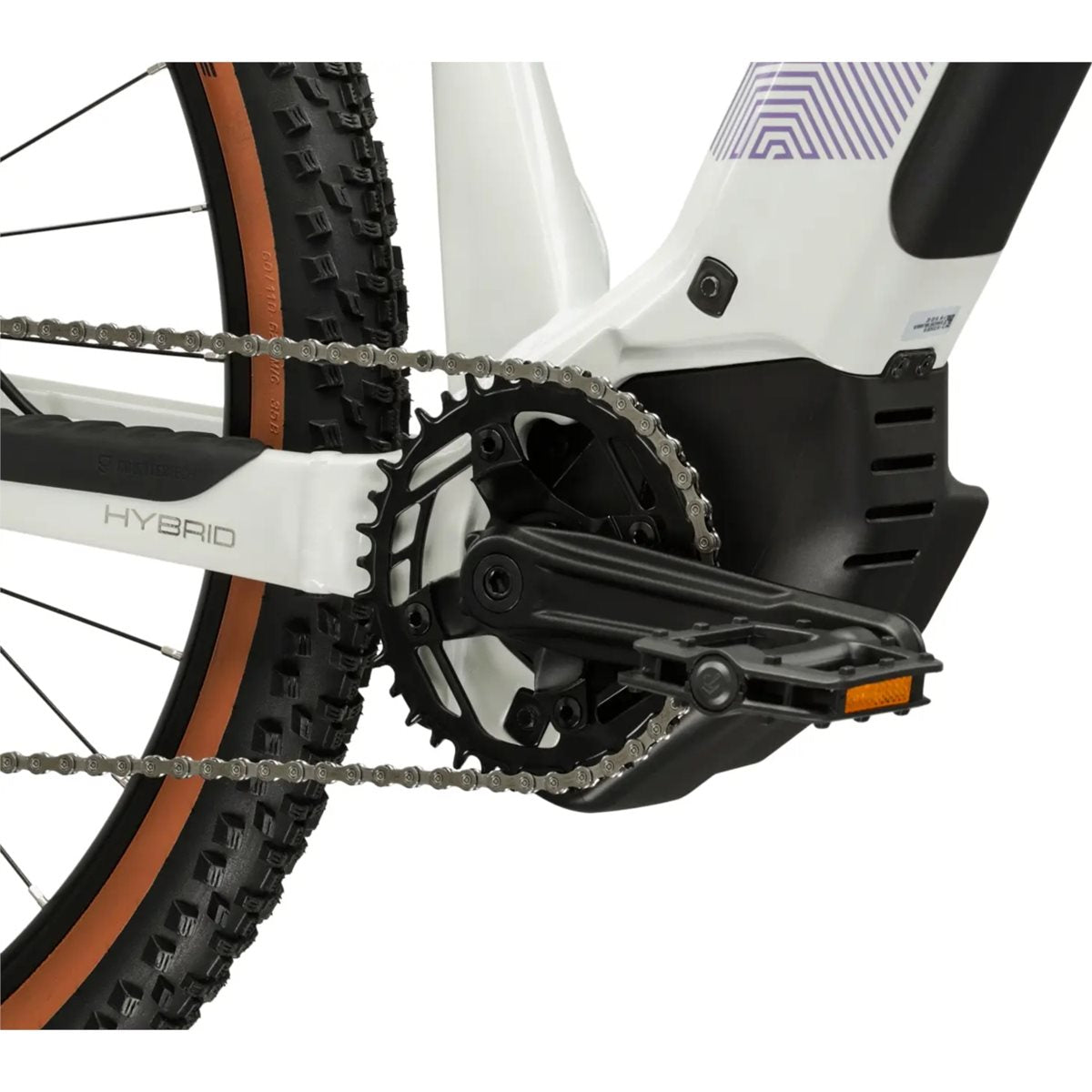 Elcykel hybrid Kross Influx Hybrid 2.0 W 600 Pearl/Purple