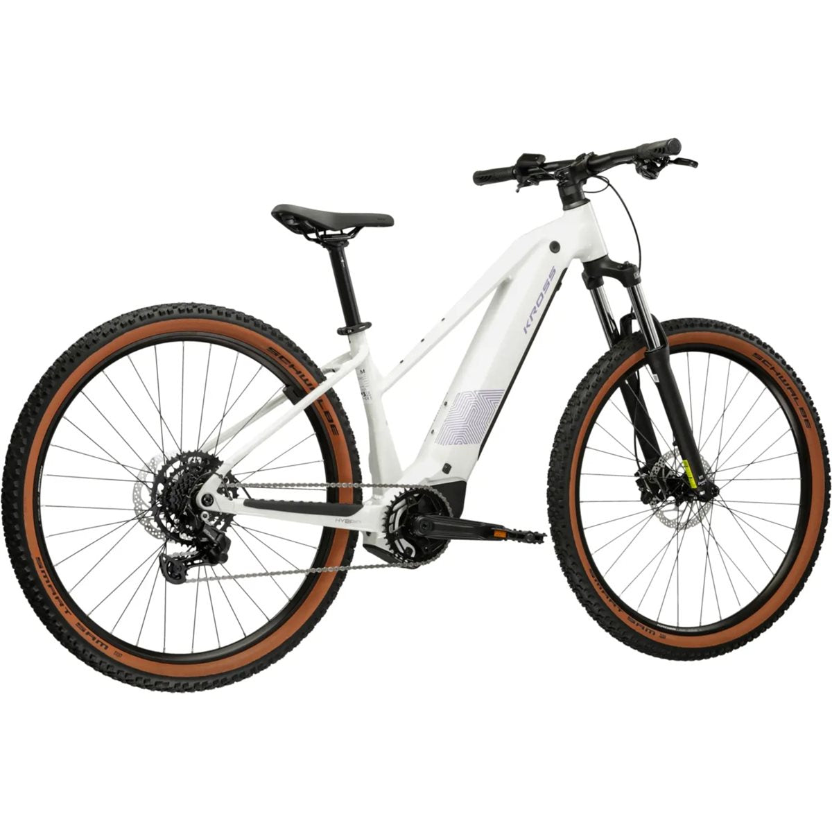 Elcykel hybrid Kross Influx Hybrid 2.0 W 600 Pearl/Purple
