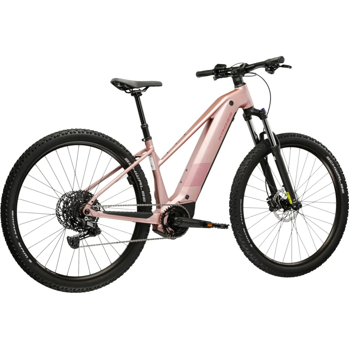 Elcykel hybrid Kross Influx Hybrid 3.0 W 800 Pink/Burgundy