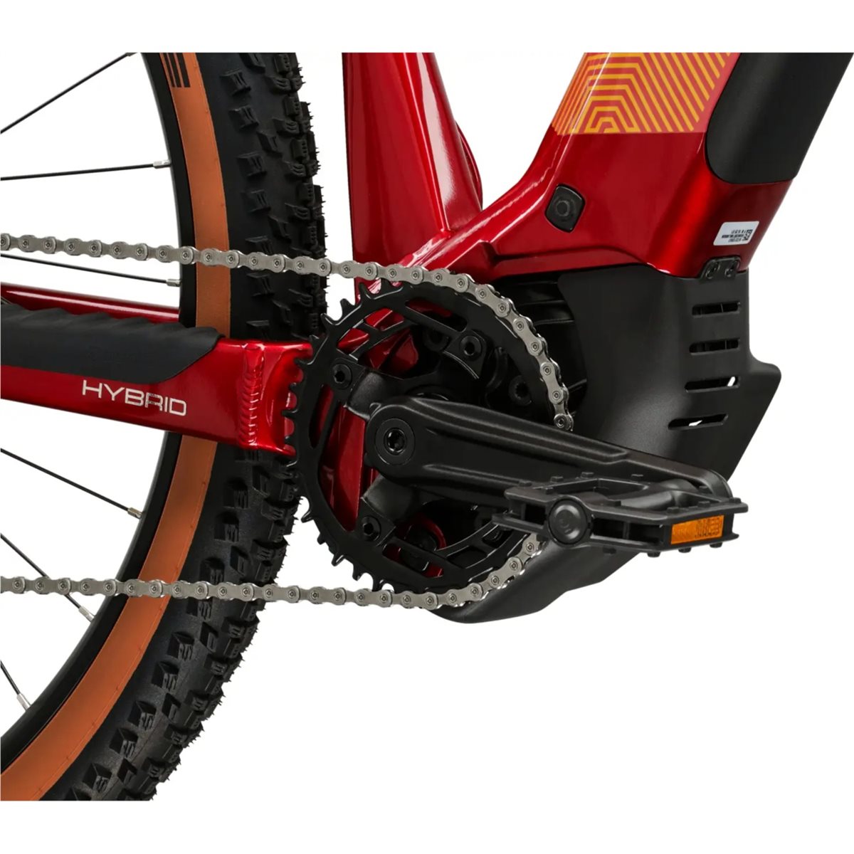 Elcykel hybrid Kross Influx Hybrid 4.0 W 800 Ruby/Burgundy