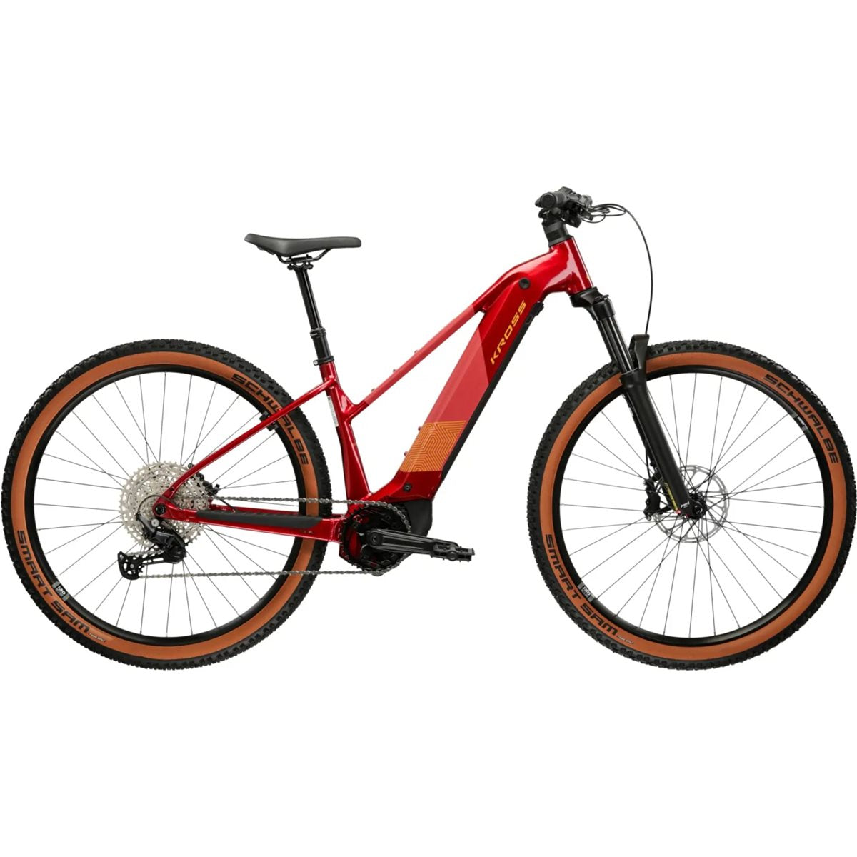 Elcykel hybrid Kross Influx Hybrid 4.0 W 800 Ruby/Burgundy