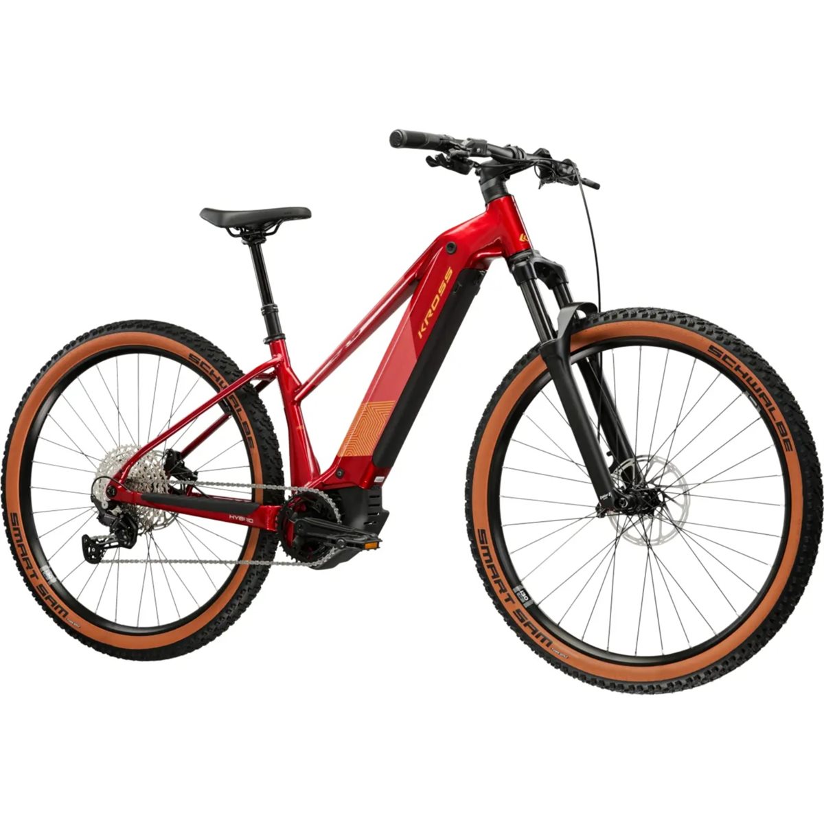 Elcykel hybrid Kross Influx Hybrid 4.0 W 800 Ruby/Burgundy