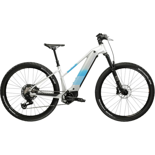 Elcykel hybrid Kross Influx Hybrid 5.0 W 800 Silver/Blue