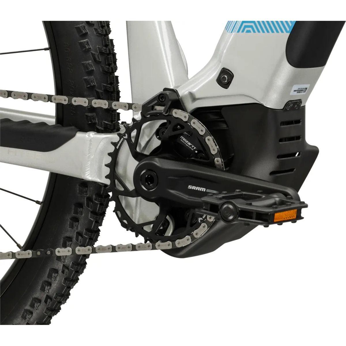 Elcykel hybrid Kross Influx Hybrid 5.0 W 800 Silver/Blue