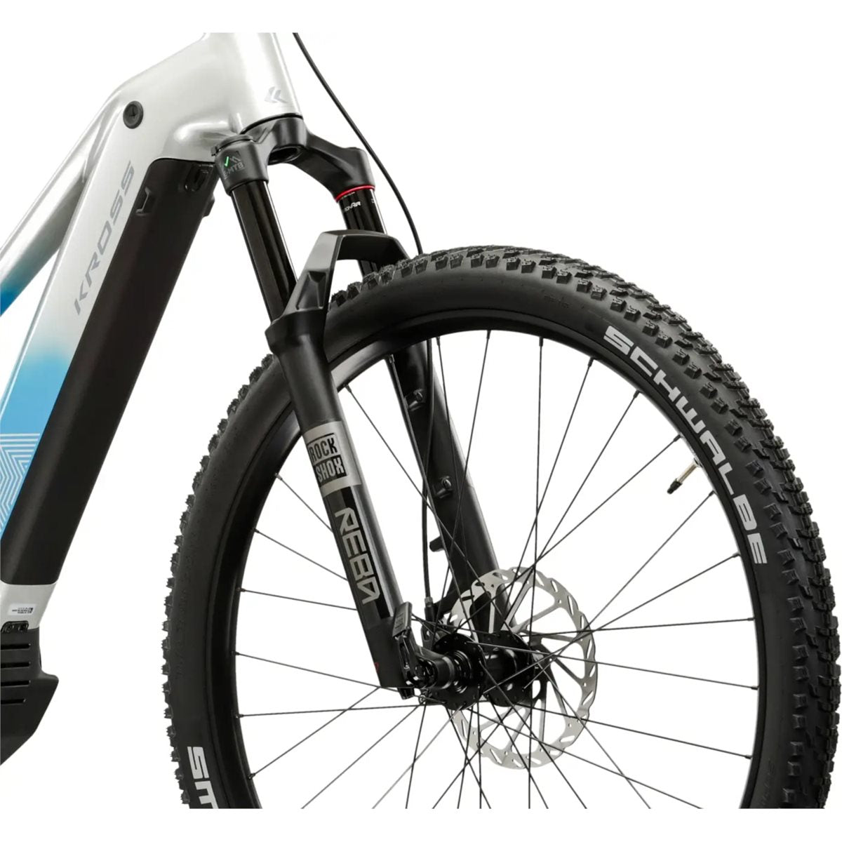 Elcykel hybrid Kross Influx Hybrid 5.0 W 800 Silver/Blue