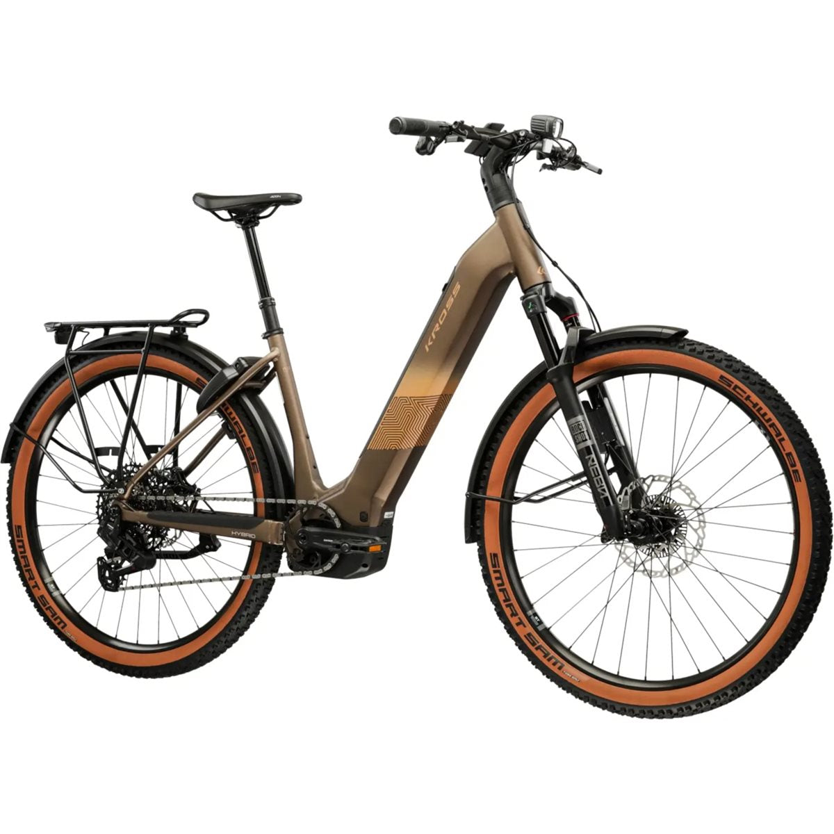 Elcykel Hybrid Kross Influx Suv 6.0 W 800 Brown/Yellow