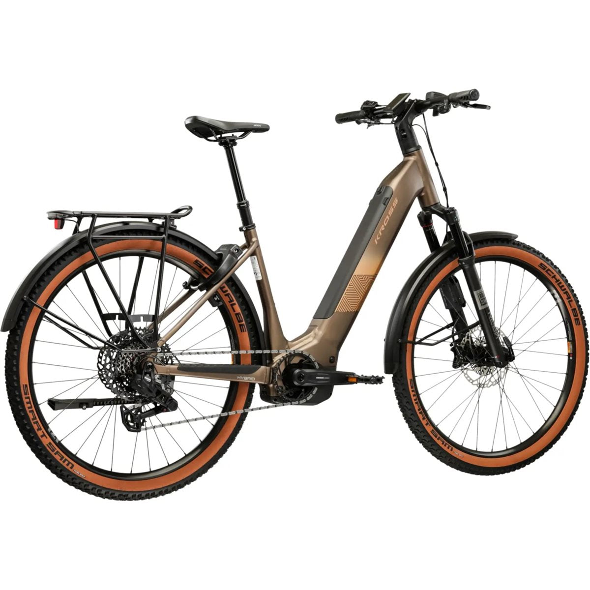 Elcykel Hybrid Kross Influx Suv 6.0 W 800 Brown/Yellow