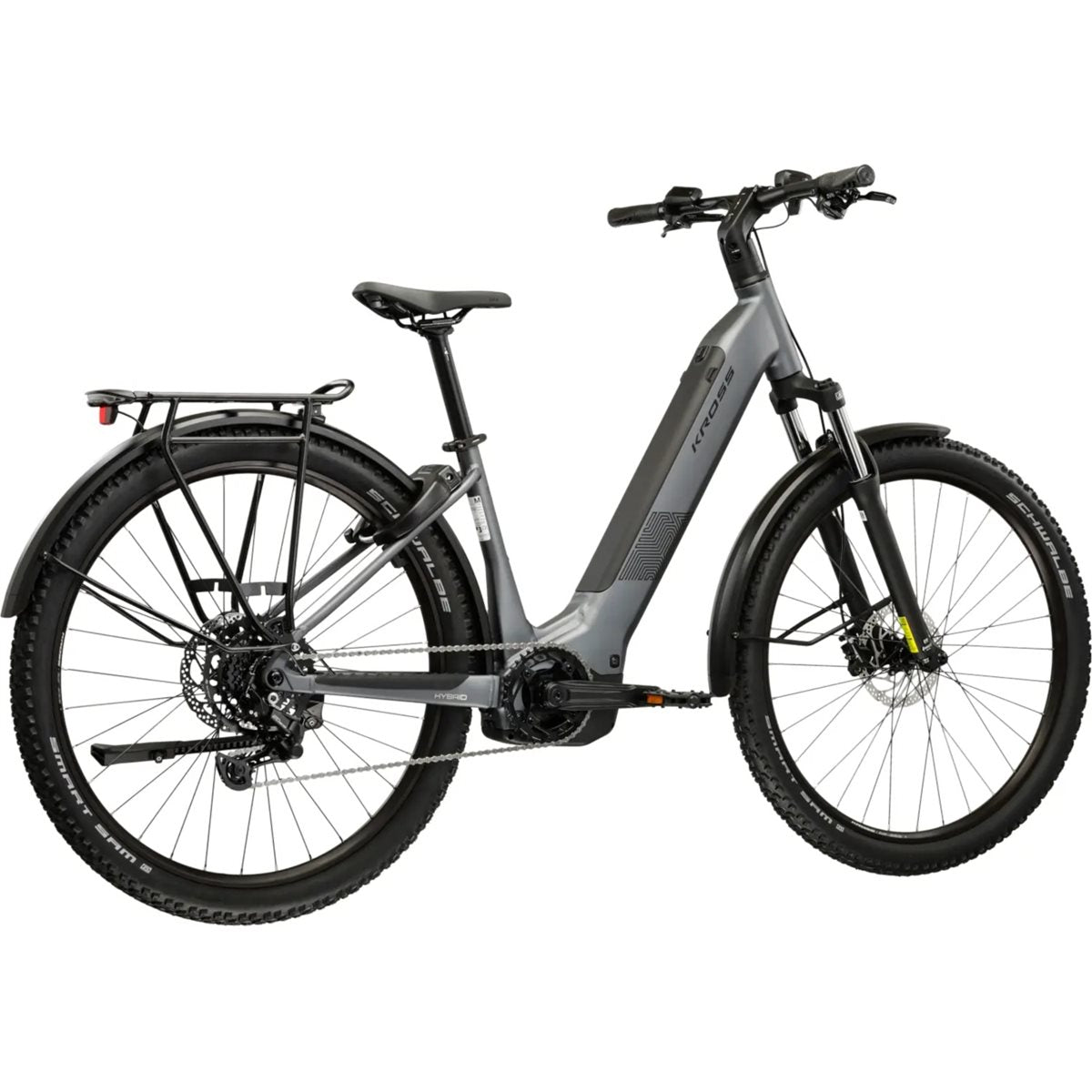 Elcykel hybrid Kross Influx Suv Hybrid 2.0 W 600 Grey/Black