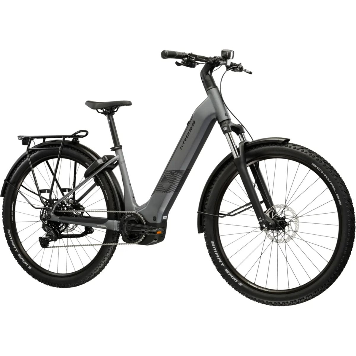 Elcykel hybrid Kross Influx Suv Hybrid 2.0 W 600 Grey/Black