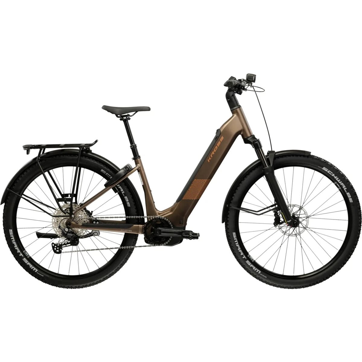 Elcykel hybrid Kross Influx Suv Hybrid 4.0 W 800 Brown/Copper