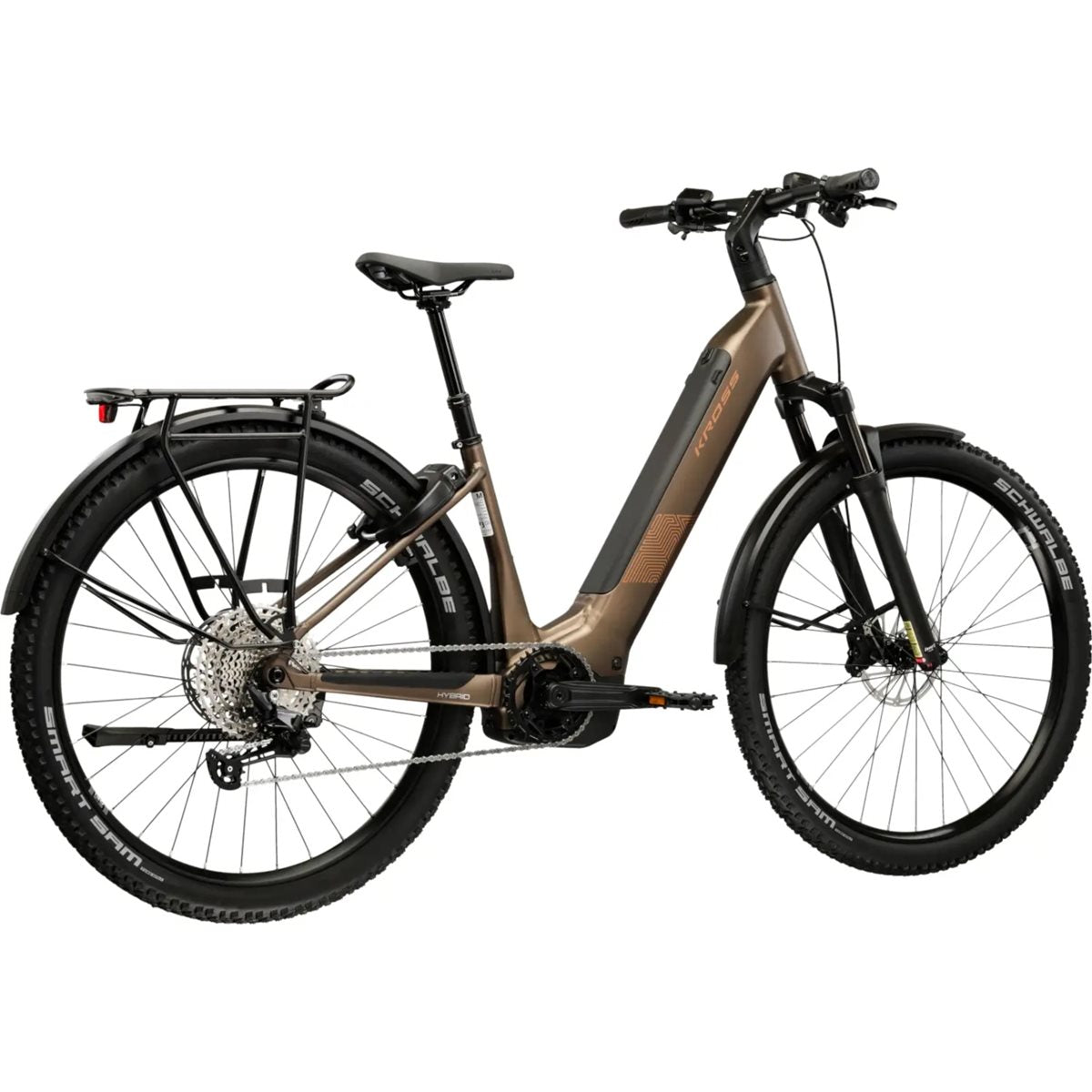 Elcykel hybrid Kross Influx Suv Hybrid 4.0 W 800 Brown/Copper