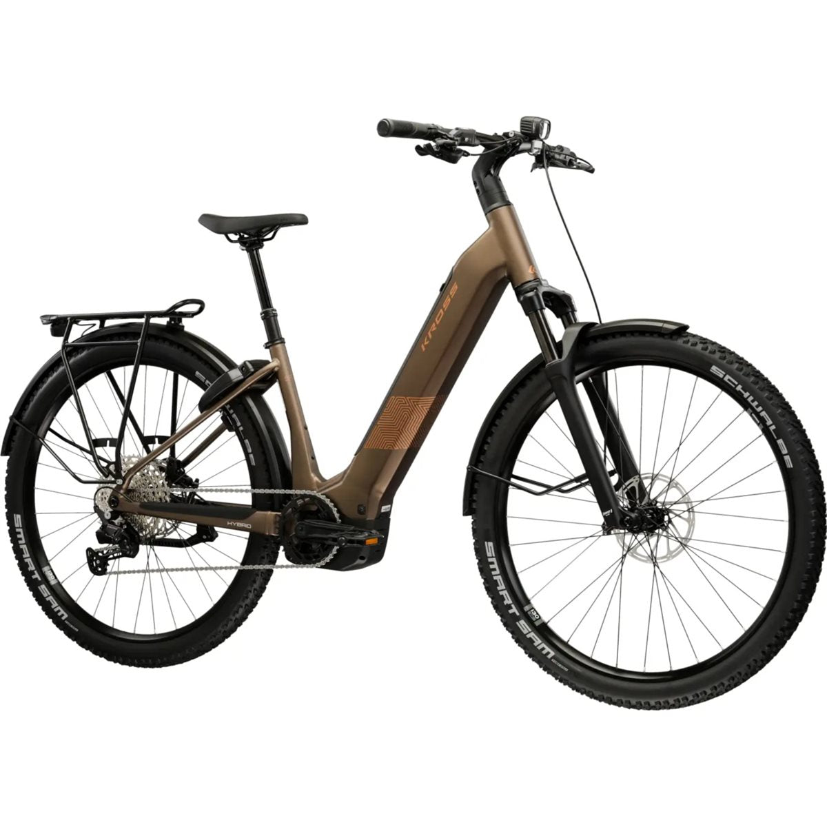 Elcykel hybrid Kross Influx Suv Hybrid 4.0 W 800 Brown/Copper
