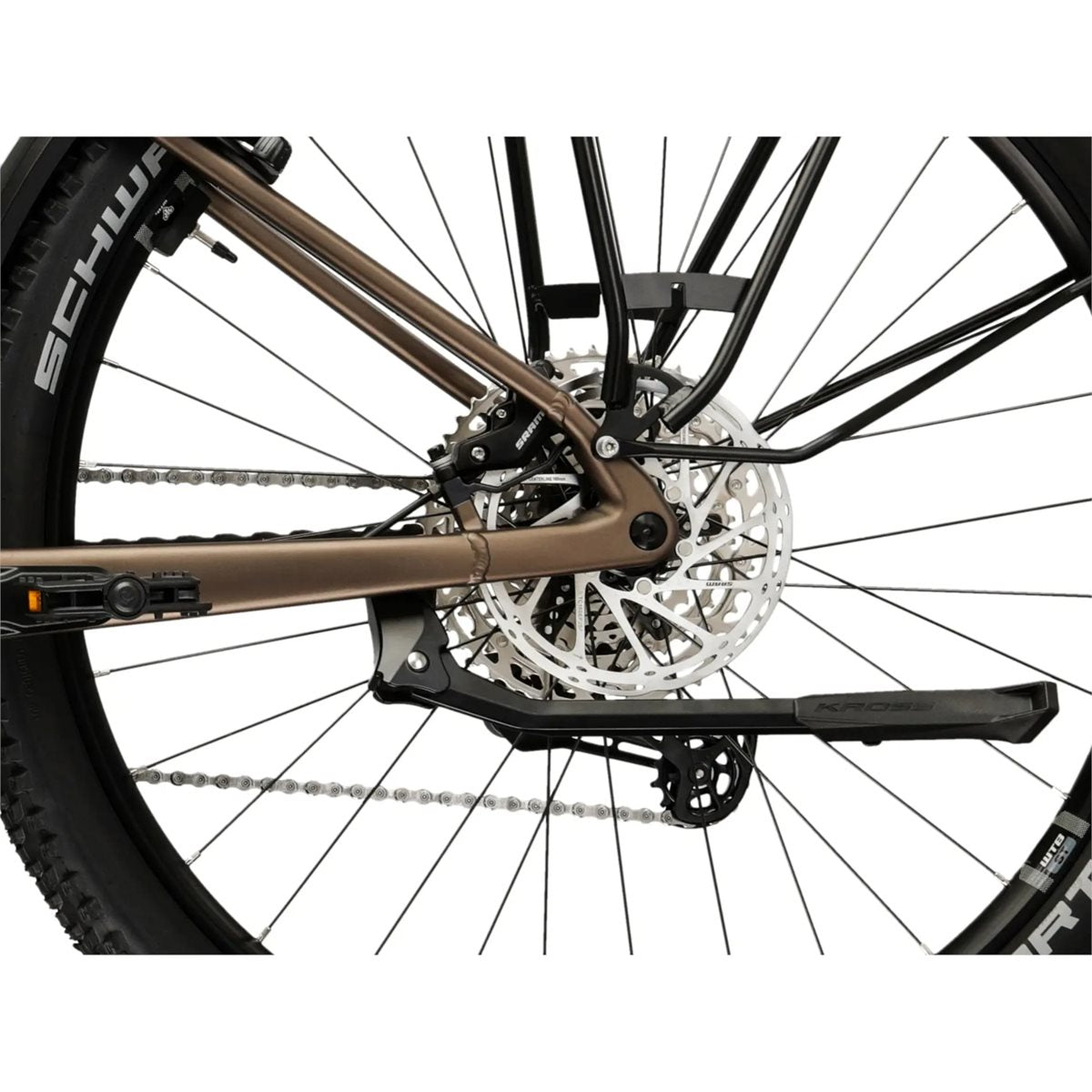 Elcykel hybrid Kross Influx Suv Hybrid 4.0 W 800 Brown/Copper