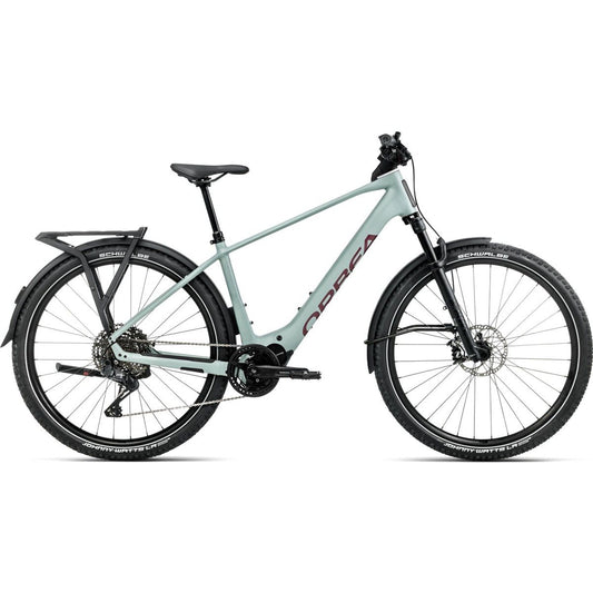 Elcykel hybrid Orbea Kemen Adv 10 630Wh Blue Stone/Brugundy