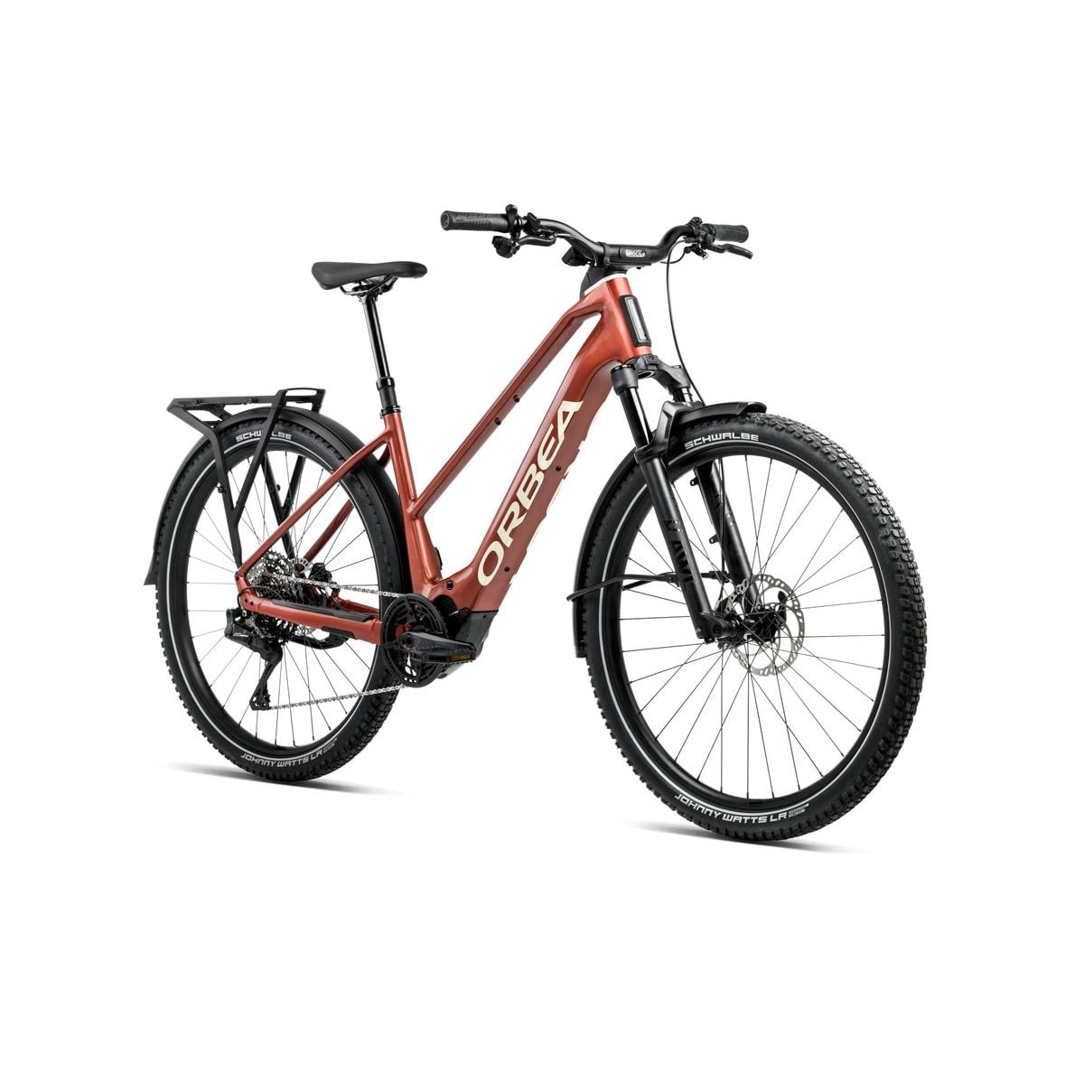 Elcykel hybrid Orbea Kemen Adv 10 Mid 630Wh Mars Red/Ivory White