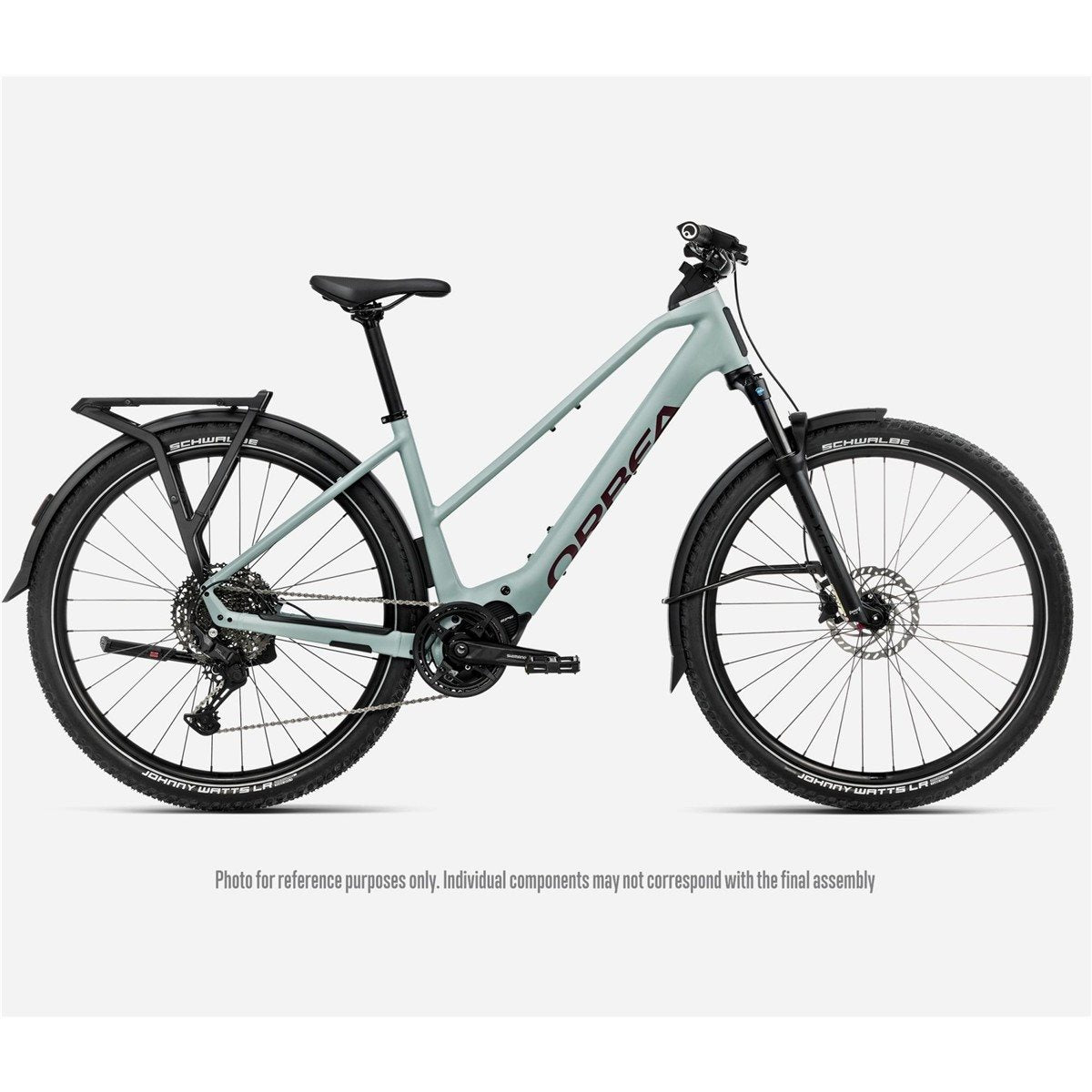 Elcykel hybrid Orbea Kemen Adv 20 Mid 630Wh Blue Stone/Brugundy