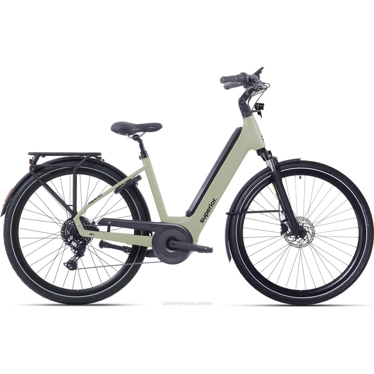 Elcykel Hybrid Superior eWAY 6.4 Gloss Soft Green