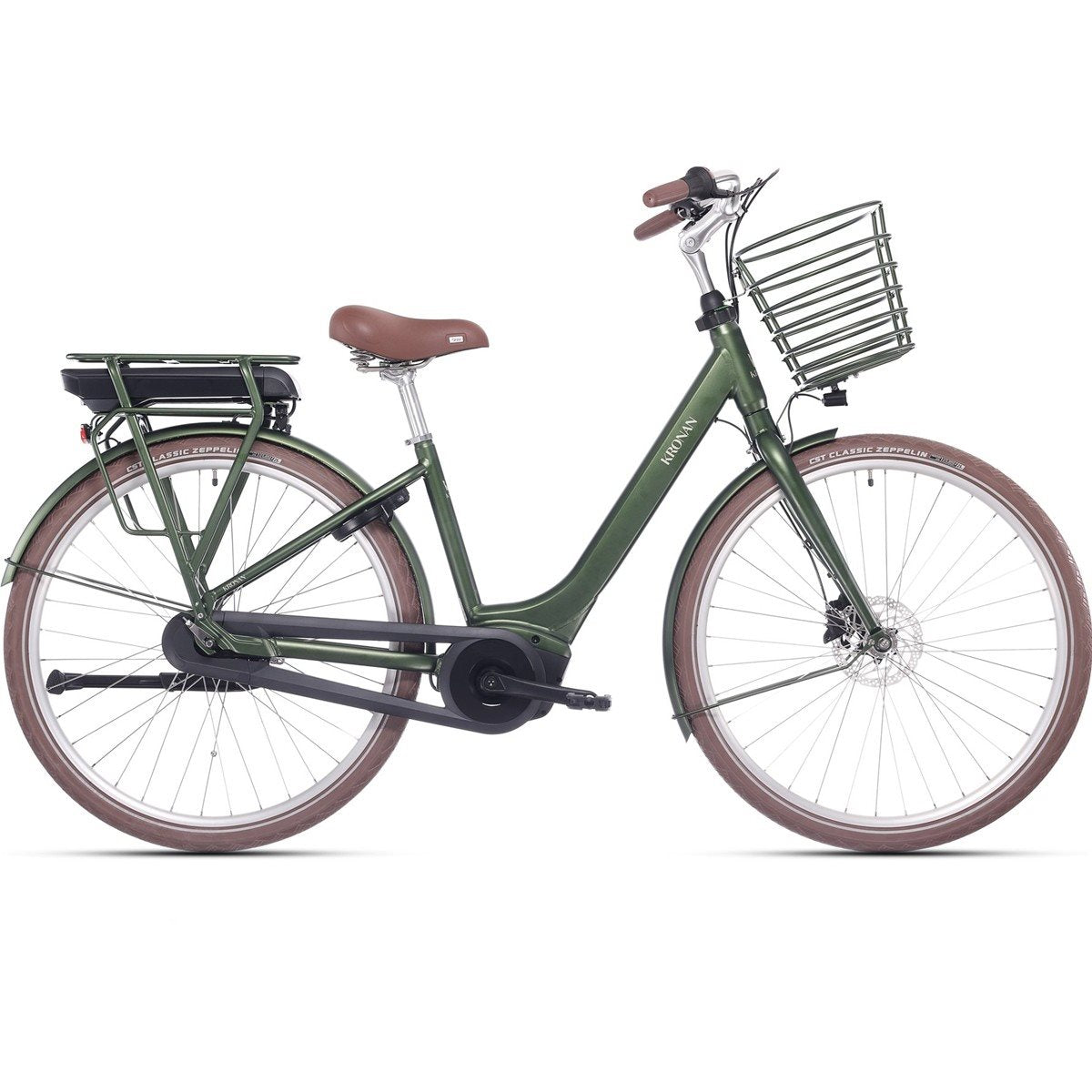 Elcykel Kronan Kvick Skogsgrön