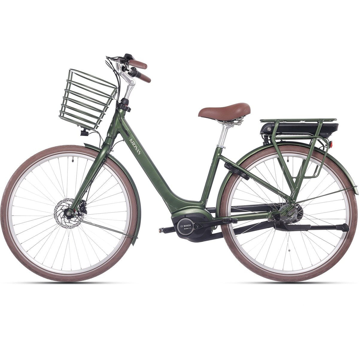 Elcykel Kronan Kvick Skogsgrön