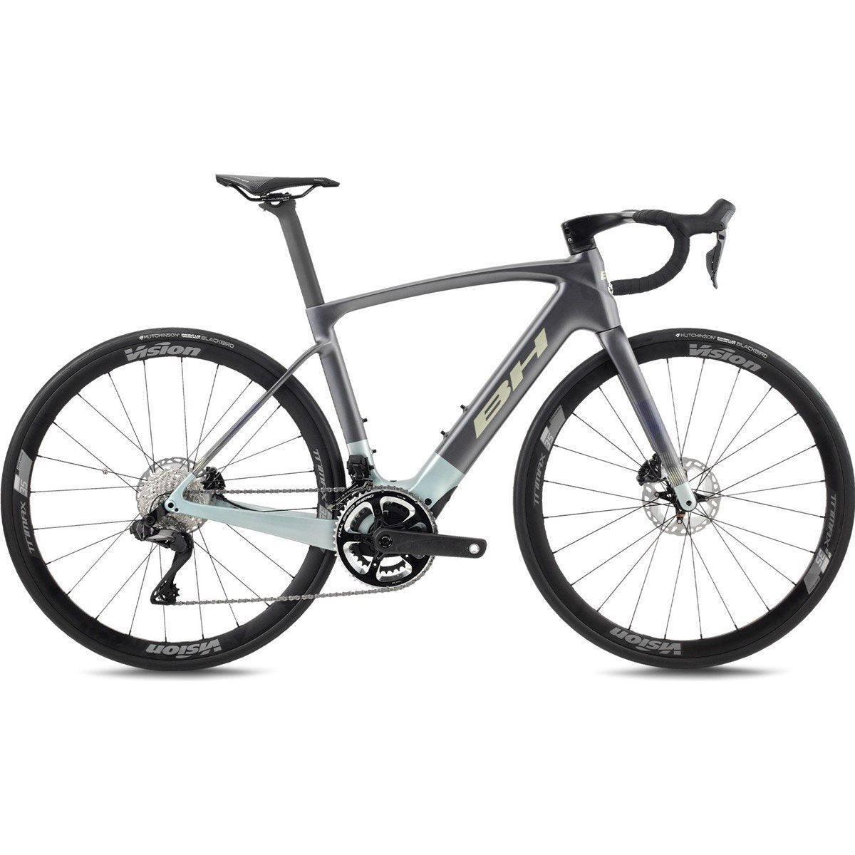 Elcykel Racer BH iRS1 Carbon 1.6 Anthracite/Lime/Sea Blue