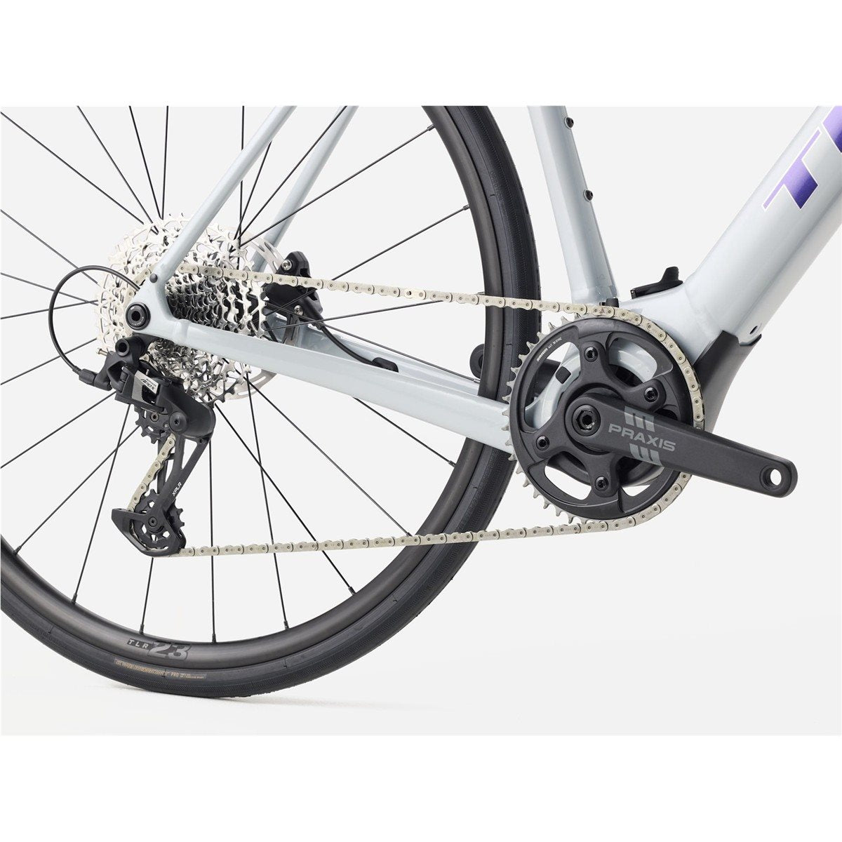 Elcykel Racer Trek Domane+ ALR 5 TQ 360Wh Plasma Grey Pearl