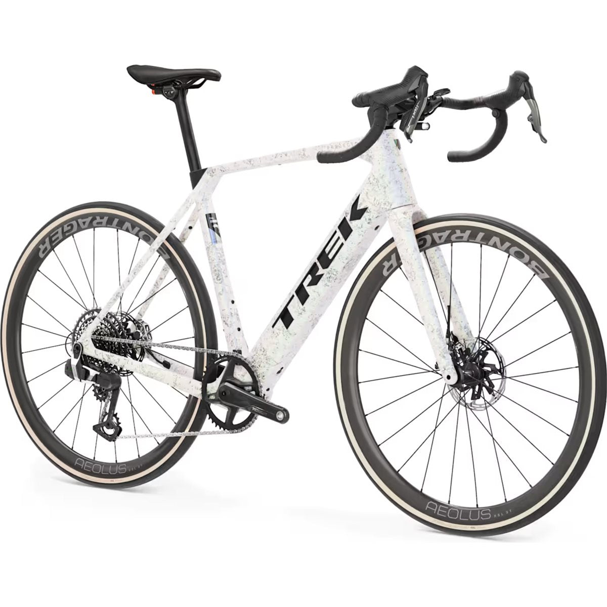 Elcykel Racer Trek Domane+ SL 9 AXS Gen 5 Mother Of Pearl/Silver Marble