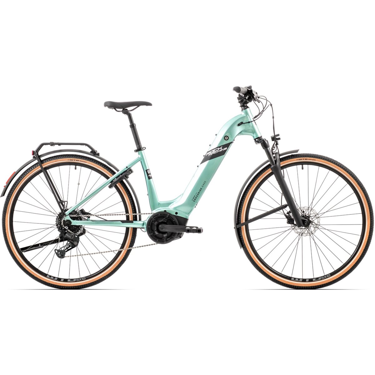 Elcykel Rock Machine eCrossride 400 B Tour Gloss Olive/Black