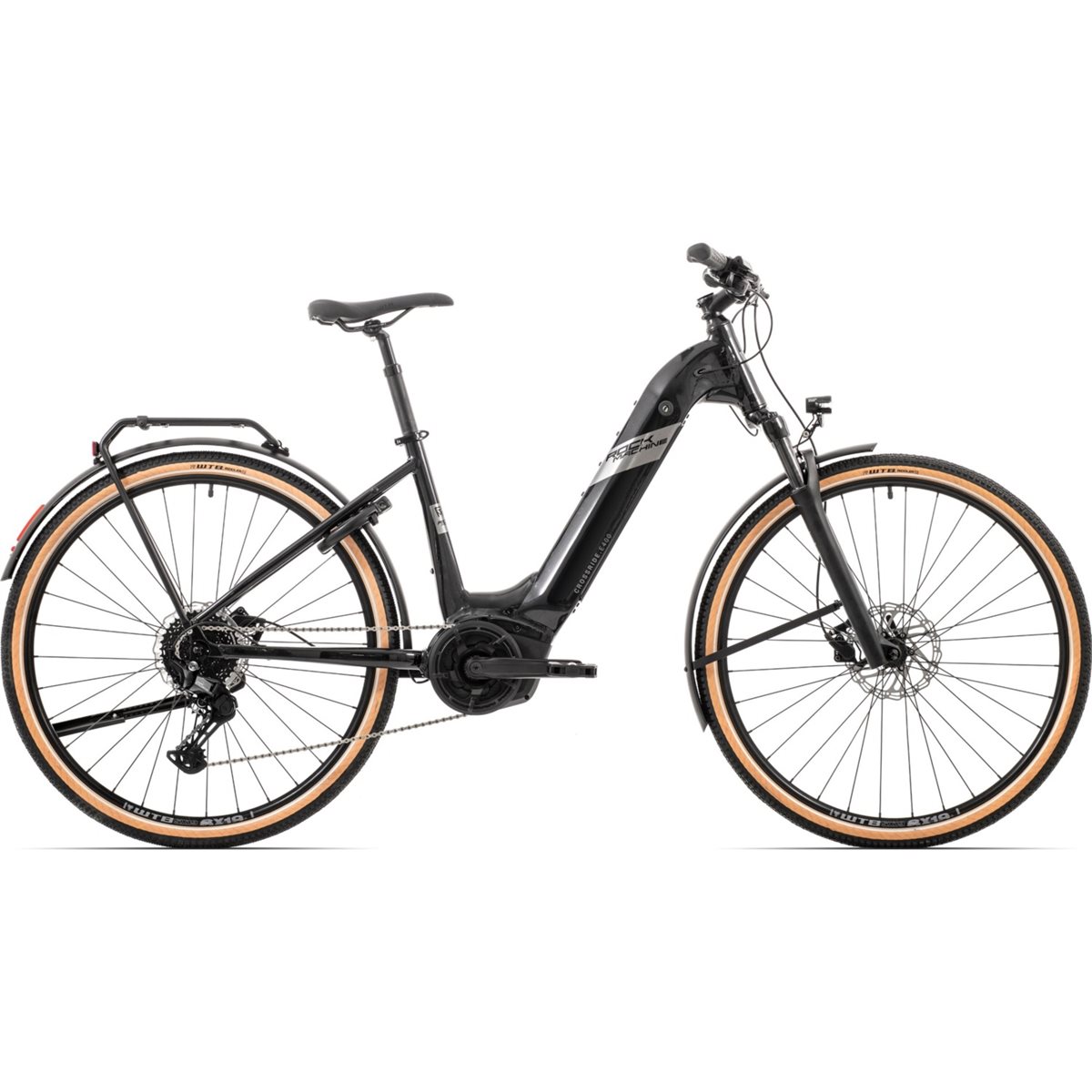 Elcykel Rock Machine eCrossride 500 B Tour Matte Black/Grey